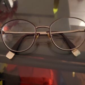 Furla Elegant Black Round Glasses